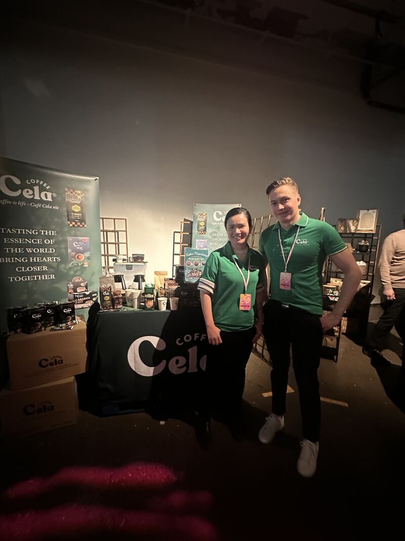 Cela team tại hội chợ Phần Lan